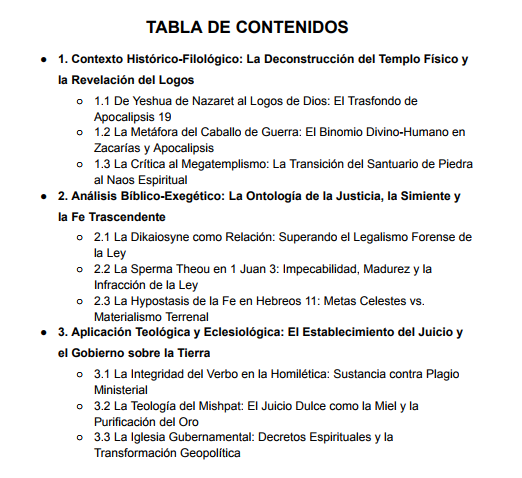 Indice - El misterio del caballo blanco y el fin de la religion
